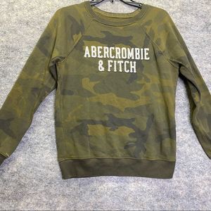 Abercrombie & Fitch Sweater Womens Adult Small Camouflage Camo Shirt Casual